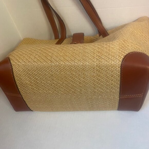 Cole Haan Classic Large woven Tote Bag/Purse - Picture 6 of 8
